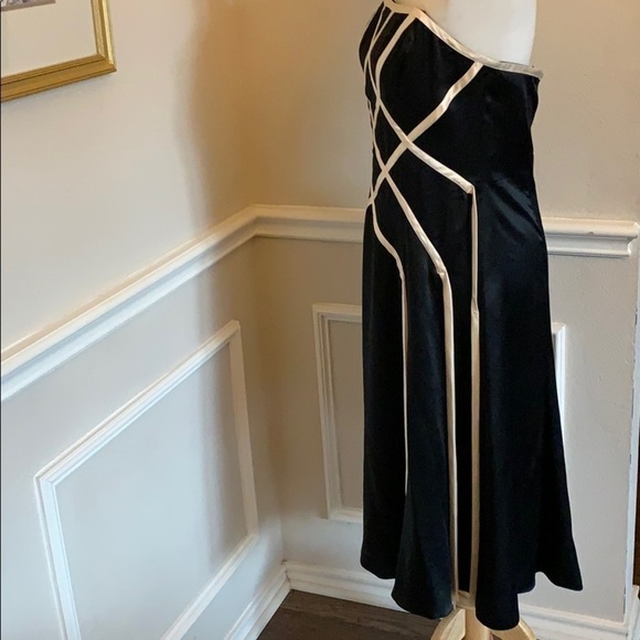 𝅺papell Boutique Evening Strapless Silk Dress 10 - Picture 4 of 7